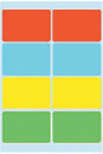 [815189] Etiket HERMA 3681 26x40mm assorti 40 stuks