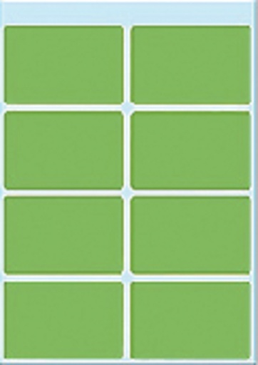 [815204] Etiquette HERMA 3695 26x40mm vert 40 pièces