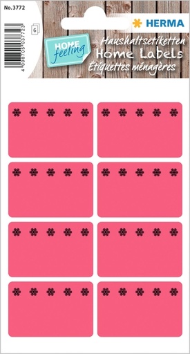 [818036] Etiket HERMA 3772 26x40mm diepvries rood 48stuks