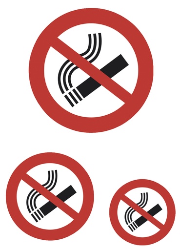 [818103] Etiquette HERMA 5736 Interdiction de fumer 3 pièces