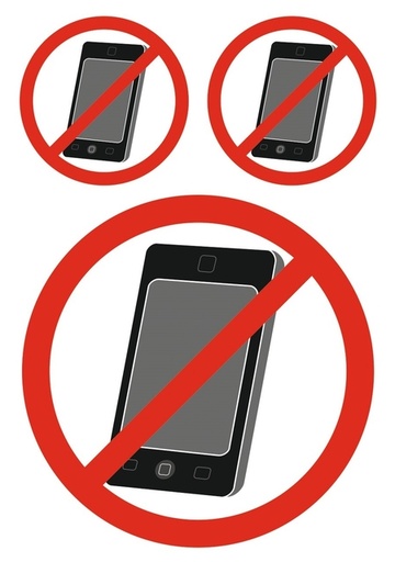 [818110] Etiket HERMA 5784 GSM verboden 1 stuk