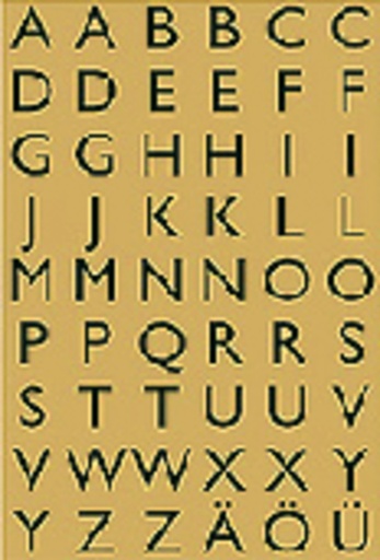 [818055] Etiket HERMA 4145 13x12mm letters A-Z zwart op goud