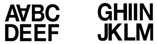 [818178] Etiket HERMA 4187 33mm letters A-N zwart 16 stuks