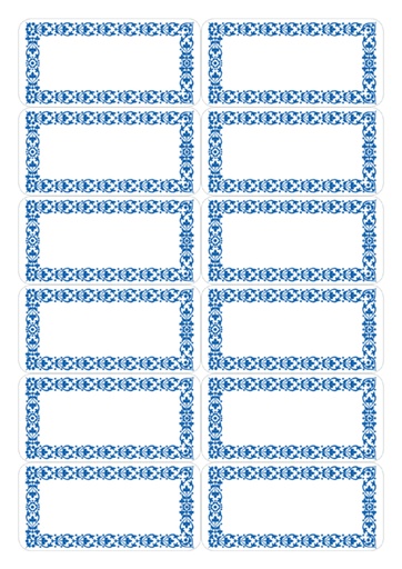 [810962] Etiket HERMA 3742 keuken blauw
