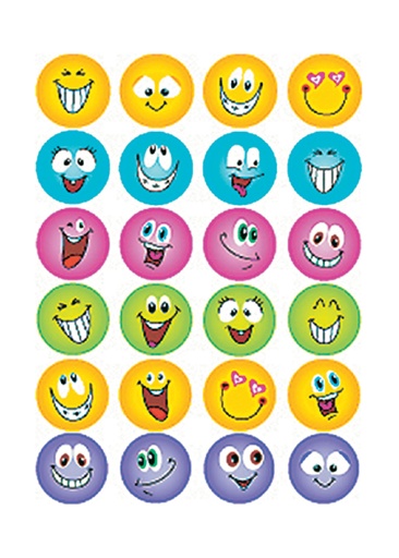 [818148] Etiket HERMA 6818 smiley glitter folie