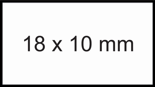 [811228] Etiquette prix Sato 11x18mm PB1 blanc amovible