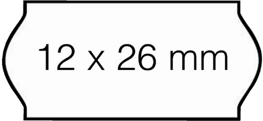 [811241] Prijsetiket 12x26mm Sato Samark wit permanent 1500 stuks