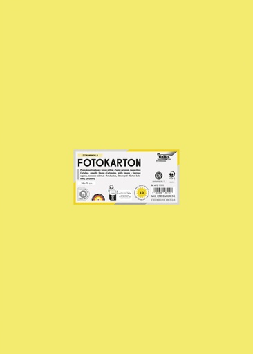 [141695] Fotokarton Folia 300gr 50x70cm 12 citroengeel