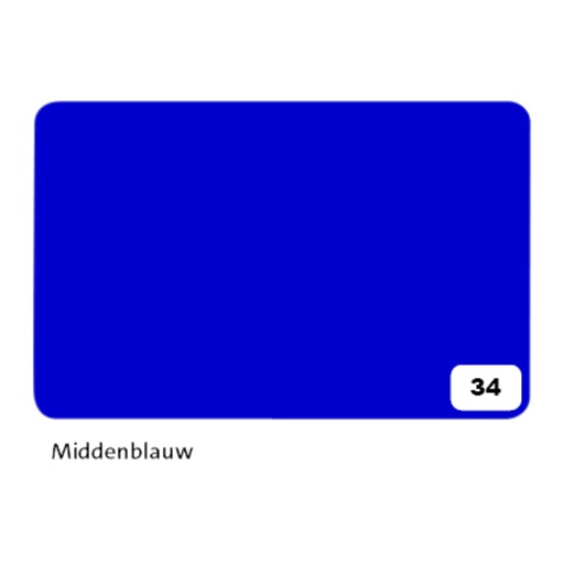 [141683] Fotokarton Folia 2-zijdig 50x70cm 300gr nr34 middenblauw