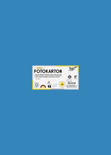 [141683] Fotokarton Folia 300gr 50x70cm 10vel 34 middenblauw