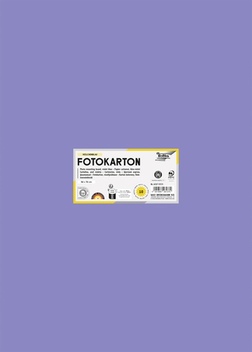 [141687] Carton photo Folia 50x70cm 300g 10 feuilles n° 37 lavande