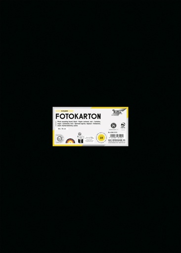 [141670] Fotokarton Folia 300gr 50x70cm 10vel 90 zwart