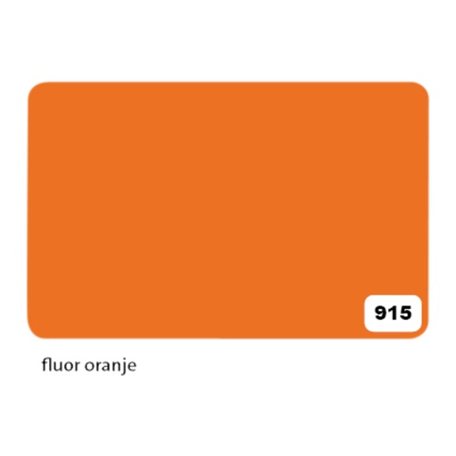 [142156] Carton bricolage Folia 1 face 48x68cm 380g nr 915 orange fluo