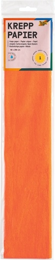 [141866] Papier crépon Folia 250x50cm 10 feuilles n° 109 orange vif
