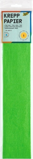 [141874] Papier crépon Folia 250x50cm nr 140 vert Noël