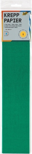 [141854] Papier crépon Folia 250x50cm 10 feuilles n° 141 vert mousse