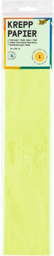 [141865] Papier crépon Folia 250x50cm 10 feuilles n° 145 vert clair
