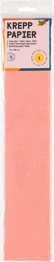 [141879] Papier crépon Folia 250x50cm 10 feuilles n° 176  rose saumon