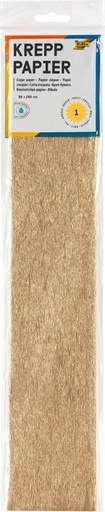 [141870] Papier crépon Folia 250x50cm 10 feuilles n° 9125 or