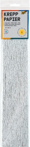 [141871] Papier crépon Folia 250x50cm 10 feuilles n° 9126 argent