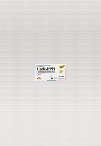 [142170] Carton ondulé Folia cannelure E 50x70cm 250g nr 00 blanc