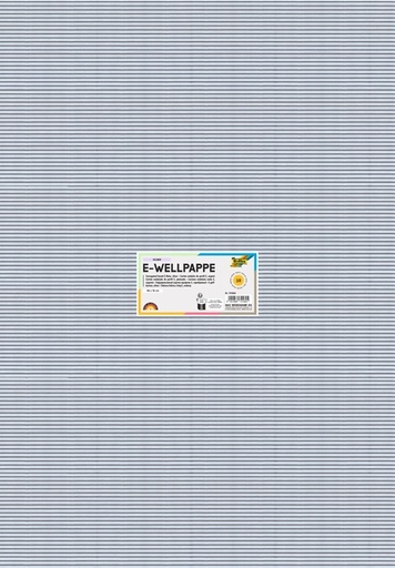 [142188] Carton ondulé Folia cannelure E 50x70cm 250g nr 60 argent