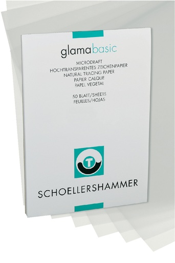 [744520] Papier calque Schoellershammer A3 80-85g transparent 50 feuilles