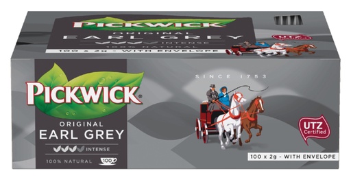 [890060] Thé Pickwick Earl Grey 100x 2g avec enveloppe