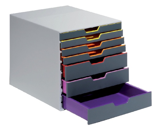 [921005] Module 7 tiroirs Durable Varicolor gris