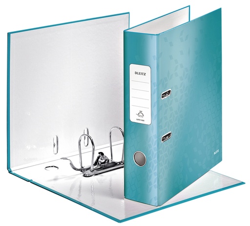[502458] Classeur à levier Leitz WOW 180° A4 80mm laminé menthe