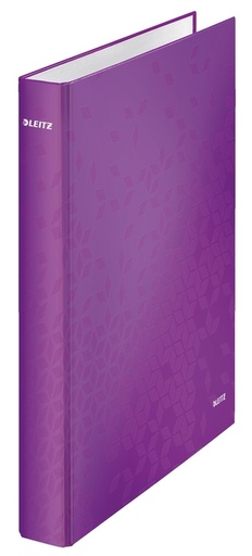[502879] Classeur Leitz WOW A4 maxi 4 anneaux méc-D 25mm violet