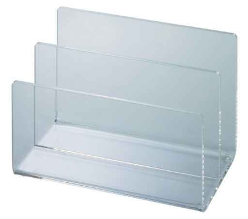 [105993] Trieur de bureau MAUL 2 compartiments 150x100x100mm acryl