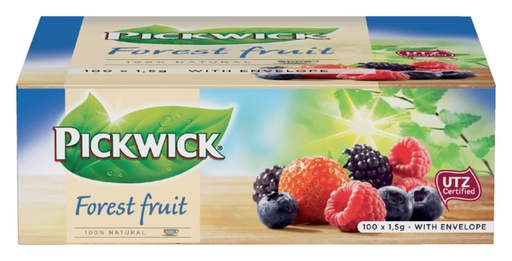 [891846] Thé Pickwick fruits des bois 100x 1,5g avec enveloppe