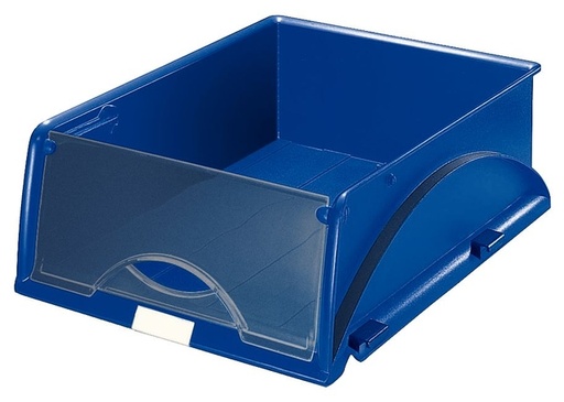 [390443] Corbeille à courrier Leitz 5231 Sorty avec clapet bleu