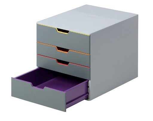 [391552] Module 4 tiroirs Durable Varicolor gris