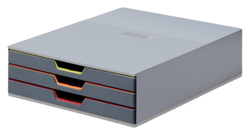 [391554] Module 3 tiroirs Durable Varicolor gris