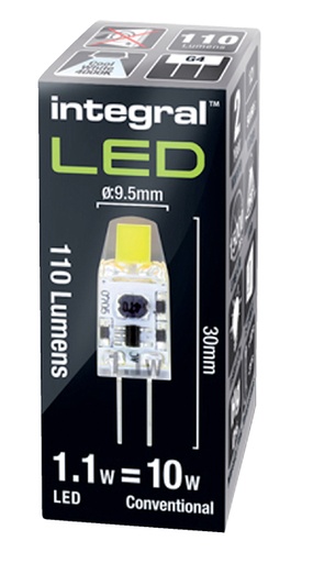 [890629] LED Integral G4 1W 4000K blanc froid 110lumen