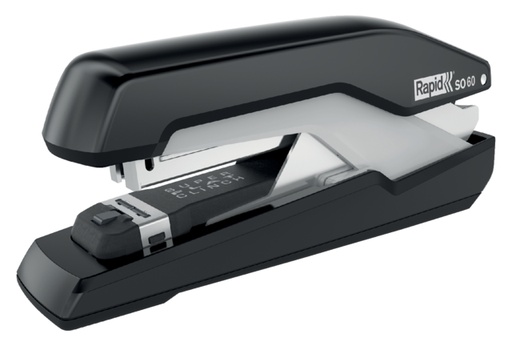 [300033] Agrafeuse Rapid S60 bande complète 60 feuilles 24/6 noir/gris