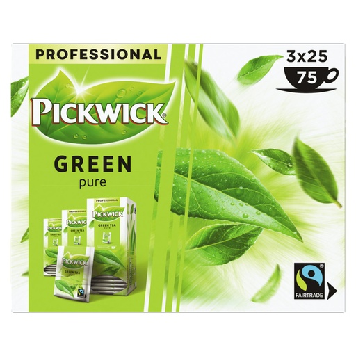 [890377] Thé vert Pickwick Pure Fair Trade 25x 1,5g