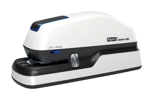 [303008] Agrafeuse électrique Rapid Optima 20 20 feuilles argent/noir
