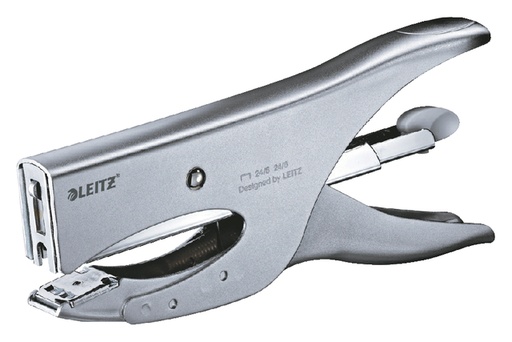 [301720] Niettang Leitz achterlaadmodel P3 40 vel zilver blister