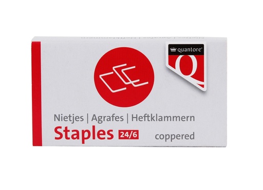 [300600] Nieten Quantore 24/6 verkoperd 1000 stuks