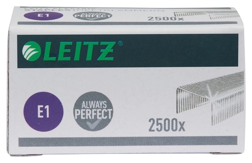 [306417] Agrafes Leitz E1 zingué 2500 pièces