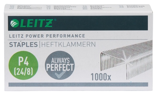 [306419] Agrafes Leitz P4 24/8 galvanisé 1000 pièces