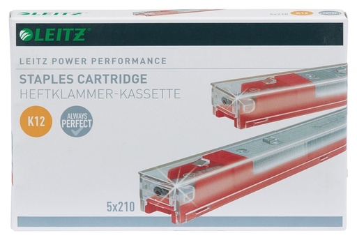 [306094] Agrafes Leitz cassette K12 26/12 zingué 1050 pièces