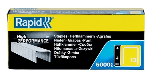 [306454] Agrafes Rapid 13/4 galvanisé standard 5000 pièces