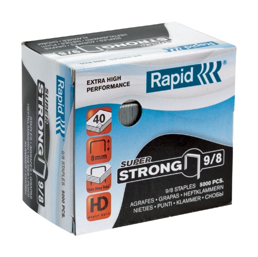 [306208] Nieten Rapid 9/8 gegalvaniseerd super strong 5000 stuks