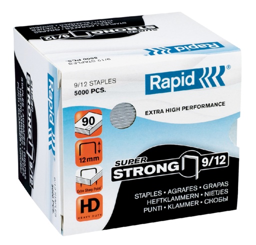 [306212] Nieten Rapid 9/12 gegalvaniseerd super strong 5000 stuks