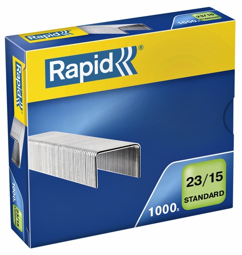 [306018] Agrafes Rapid 23/15 galvanisé standard 1000 pièces