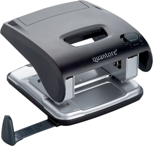 [310129] Perforator Quantore luxe 2-gaats 20vel zwart